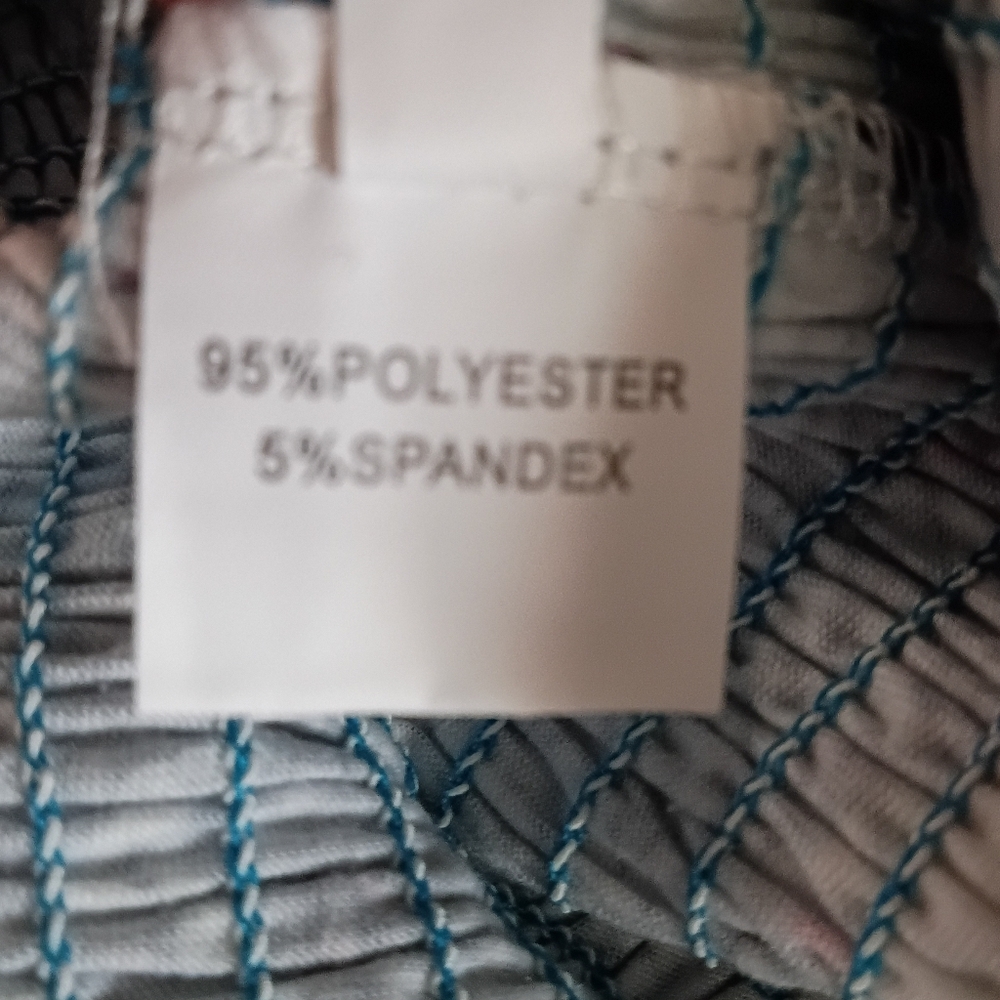 Bohemian Strapless Summer Beach Mini Dress Blue Floral Stretch A-Line Size M New - Picture 8 of 10